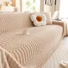 Nova Manta de Sofá Sherpa Fleece Cor Sólida Luxo Leve Estilo Simples Antiderrapante Resistente a Arranhões de Gato Capa Protetora para Sofá de Couro