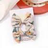 Lazo de tela floral fresca lindo pasador bordado para niños bebé versátil pasador para pelo suelto accesorio para el cabello 3556