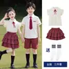 61 Disfraces de Actuación Infantil Uniformes de Clase de Escuela Primaria Conjuntos de Camisas de Verano para Niñas Camisas Estilo Académico para Niños Fotos de Graduación Uniformes de Jardín de Infancia