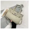 Bolso de Mujer Sencillo con Patrón de Lichi Transfronterizo Nuevo Estilo Bolso de Hombro Cruzado para Dama Moderno Versátil Bolso Kelly Bolso de Mano
