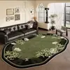 Alfombra de Pelo Rizado Estilo Vintage, Cobertura Completa de Área Grande, Alfombra Retro para Sala de Estar de Uso Doméstico, Resistente a las Manchas y Fácil de Mantener, Felpudo para Mesa de Café y Patas de Mesa