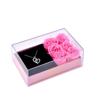 Caja creativa para regalo de San Valentín, anillo, collar, joyero con forma de rosa, caja de regalo con ventana, joyero con forma de flor de jabón, venta al por mayor