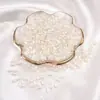 ABS Bege moagem de água destaque moldado imitação de pérola diy acessórios de joias pulseira feita à mão colar pingente grampo de cabelo