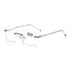 Gafas de Moda sin Marco con Filtro de Luz Azul, Gafas Inteligentes Fotocromáticas Graduadas para Hombres y Mujeres, Gafas de Alta Definición sin Graduación al por Mayor