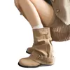 Botas de Cowboy Ocidentais Mais Vendidas Botas Femininas Amassadas com Salto Bloco Retro Botas de Cavaleiro Botas Curtas de Outono Novo Estilo 2026