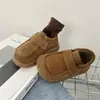 Zapatos tipo Birkenstock para niño, zapatos de algodón con forro polar, zapatos de cuero retro para niños otoño/invierno 2026, zapatos sencillos cálidos para niña, zapatos para bebé de suela blanda