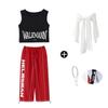 Ropa de baile hip-hop jazz para niños pantalones para niñas top moderno ropa de moda grupo de mujeres moderno cool jazz ropa de actuación para niños