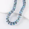 8mm Lapidado Multifacetado 5A Rodas Contas Redondas Planas Cristal K9 Contas de Vidro Iridescente Artesanal Materiais DIY Acessórios para Pulseira Decoração