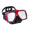 Máscara de Snorkel de Vidro Temperado para Adulto Óculos de Mergulho Material de Silicone Mergulho Livre Máscara Facial à Prova d'Água PVC Armação Grande
