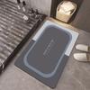 Alfombrilla de baño de diatomeas simple, absorbente, antideslizante, de secado rápido, resistente a las manchas, venta al por mayor