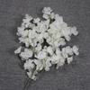 Línea de flores de simulación de boda, flores de trompeta, material floral, flores falsas, hortensias, ramo, decoración del salón de bodas, flores de seda de carretera