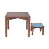 Yifanmei Juego de Mesa y Sillas Personalizado para Niños de Jardín de Infancia Mesa de Aprendizaje Rectangular Elevable Anti-Golpes y Resistente al Desgaste