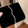 Pulsera de onda con incrustaciones de diamantes, fresca y elegante, estilo coreano, muñequera exquisita de lujo ligero y sofisticada, estilo minimalista de nicho, joyería elegante para mujer