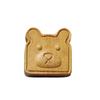 Escultura de Sândalo Urso de Desenho Animado Fofo Biscoito DIY Wen Brincar Contas de Buda Acessórios de Joia Corrente de Celular Pingente de Bolsa