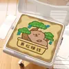Almofada de Pelúcia Capivara Desenho Animado Fofo Almofada para Assento Sedentário de Escritório Almofada Macia para Banco de Estudante Almofada de Cadeira Almofada de Assento