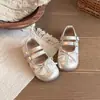 Zapatos de piel para niña con estilo dulce y detalles de lazo, Mary Jane 2026 otoño nuevos planos versátiles zapatos de ballet