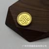 Nudo Chino Estilo Nacional Botón de Metal Botón para Traje Abrigo de Lana Tejido Botón Simple Versátil Decorativo Botón Cosido a Mano