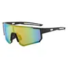 Gafas de montar semi-sin montura transfronterizas gafas de sol negras montañismo al aire libre a prueba de viento cara cuadrada redonda gafas de sol delgadas hombre