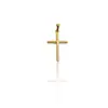 Pingente cruz simples comércio exterior AliExpress não desbota Europa e Estados Unidos retrô titânio aço inoxidável banhado a ouro 24k