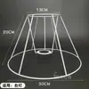 Luminária de Mesa Acessórios DIY Película Lâmpada de Atmosfera Suporte Gancho Flor Estrutura de Ferro Tecelagem com Corda de Cânhamo Abajur Artesanal Embossado