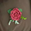 Corsage de rosa PE transfronteiriço coreano fresco casamento noivo noiva boutonniere banquete vestido de noiva foto simulação