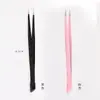 Pinzas Multifuncionales de Doble Punta para Uñas con Palillo de Silicona, Adhesivo para Pegatinas, Pinza para Pedrería, Pinzas de Acero Inoxidable, Herramientas para Uñas
