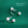 Pendientes Espirales de Acero Inoxidable con Forma de S, Bolas de Diamante Completo de Arcilla Cerámica, Diseño de Nicho, Pendientes de Lujo de Alta Gama, Tachuelas para Cartílago Auricular Fabricante