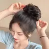 Moño de Peluca, Moño de Cabello Real, Moño de Cabello Rizado, Almohadilla para el Cabello, Moño para la Parte Superior de la Cabeza, Moño para la Parte Trasera de la Cabeza, Moño Esponjoso