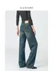 Ambiente relajado/jeans de pierna ancha de cintura alta estilo vintage nuevo de primavera para mujer, pantalones rectos holgados de largo hasta el suelo
