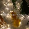 Guirnalda de luces solares de palomitas de maíz para exteriores, impermeables, navideñas, comercio electrónico transfronterizo, luces de colores infinitos