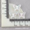 Accesorios de resina de mariposa de color mágico AB para galvanoplastia, pegamento en crema, material para fundas de teléfono móvil, accesorios para el cabello DIY, parche con clip de palabra, venta al por mayor