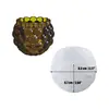 Molde de Silicona para Taza de Vela Romper Maceta de Cemento Yeso DIY Redonda con Puntos de Polca Molde para Tazón con Relieve Listo para la Venta