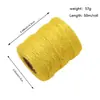 Cuerda de Cáñamo de Color 1.5mm/50M DIY Tejida a Mano Estilo Retro Clip para Fotos Etiqueta de Cuerda de Yute Accesorios