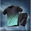 Trajes Deportivos para Hombres y Mujeres, Verano de Secado Rápido Hielo Seda Manga Corta Pantalones Cortos, Camisetas, Baloncesto, Fútbol, Correr, Ropa de Playa
