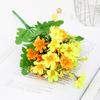 Orquídea Artificial Sonho com 7 Galhos, Buquê de Orquídeas Dançantes, Flor Artificial para Decoração de Casa, Flor de Seda para Arranjo Externo