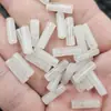 Xinjiang Hotan Jade Branco Seda Dourada Jade Tubo Reto Passepartout Jade Contas Soltas Areia Azul Areia Dourada Verde Oliva Contas Passepartout
