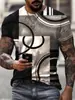 Camiseta de manga corta para hombre europea y americana transfronteriza Amazon Nueva Adolescente Retro Cabeza de Guerrero Camiseta de manga corta fina 3D