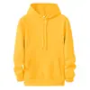 Nueva colección otoño/invierno: sudaderas de forro polar de color liso populares para hombre europeas y americanas, al por mayor para exportación, sudaderas con capucha para otoño