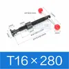 Juego de husillo de bolas tipo T Accesorio Tornillo trapezoidal Husillo de bolas trapezoidal Maquinaria para carpintería Abrazadera para husillo de bolas