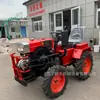 Mini Trator de Quatro Rodas Doméstico Máquina Agrícola Pequena Multiuso para Jardim e Pomar para Escavação de Valas, Fertilização e Fresagem Rotativa