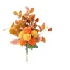 Ramo de Flores Esponjosas de Simulación con Hojas de Eucalipto Hojas de Eucalipto Adecuado para Decoración de Eventos en Casa Decoración de Flores Artificiales Adorno para Sala de Estar
