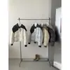 Bufanda de Punto de Alta Gama Estilo Coreano Chaqueta de Algodón Empalmada para Mujer, Nuevo Abrigo Cálido Engrosado Holgado Invierno 2026