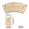Conjunto Transfronteiriço de 18 Cartas Humorísticas de Energia Positiva com Texto Inspirador, Materiais para Diário e Cartas para Decoração de Parede