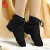 Botas de dança de jazz Sansha, sapatos de lona de sola macia para homens e mulheres, sapatos de dança modernos, sapatos de dança quadrados de cano alto, sapatos de fitness