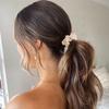 Cuerda para el Cabello de Cristal Agrietado Estilo Coreano Accesorios de Moda para el Cabello Cuerda Elástica Alta para Recoger el Cabello Bola de Pelo Anillo para el Cabello Cuerda para Cola de Caballo