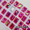 Rhinestones de Uñas K9 Floyd de Alta Calidad con Base de Punta, Cuadrado Gordito, Corazón Inclinado, Cubo de Azúcar, Accesorios de Joyería de Vidrio Súper Brillantes al por Mayor