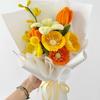 Buquê de palitos torcidos feito à mão DIY flores enviar Dia das Mães Dia dos Namorados presente de feriado saco de material de papoula