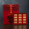 Adornos Zodiacales de Lámina Dorada Doce, Bolsas de la Fortuna de Lámina Dorada, Cajas de Regalo, Recuerdos para Eventos Corporativos de Año Nuevo al por Mayor
