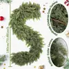 Lzy Cruzamento Fronteira Amazon Pinheiro Artificial Agulhas de Pinho Rattan Lareira Mesa de Jantar Decoração de Porta