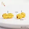 Jane Yuejiu não desbota a cor do método antigo de ouro de areia vietnamita corrente de contas espaçadoras de transferência corajosa corrente feita à mão pingente de joia do método antigo primeiro